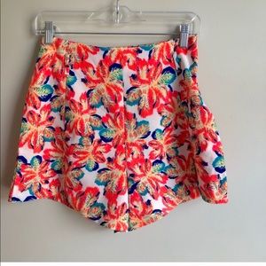 Missguided Neon Floral Shorts